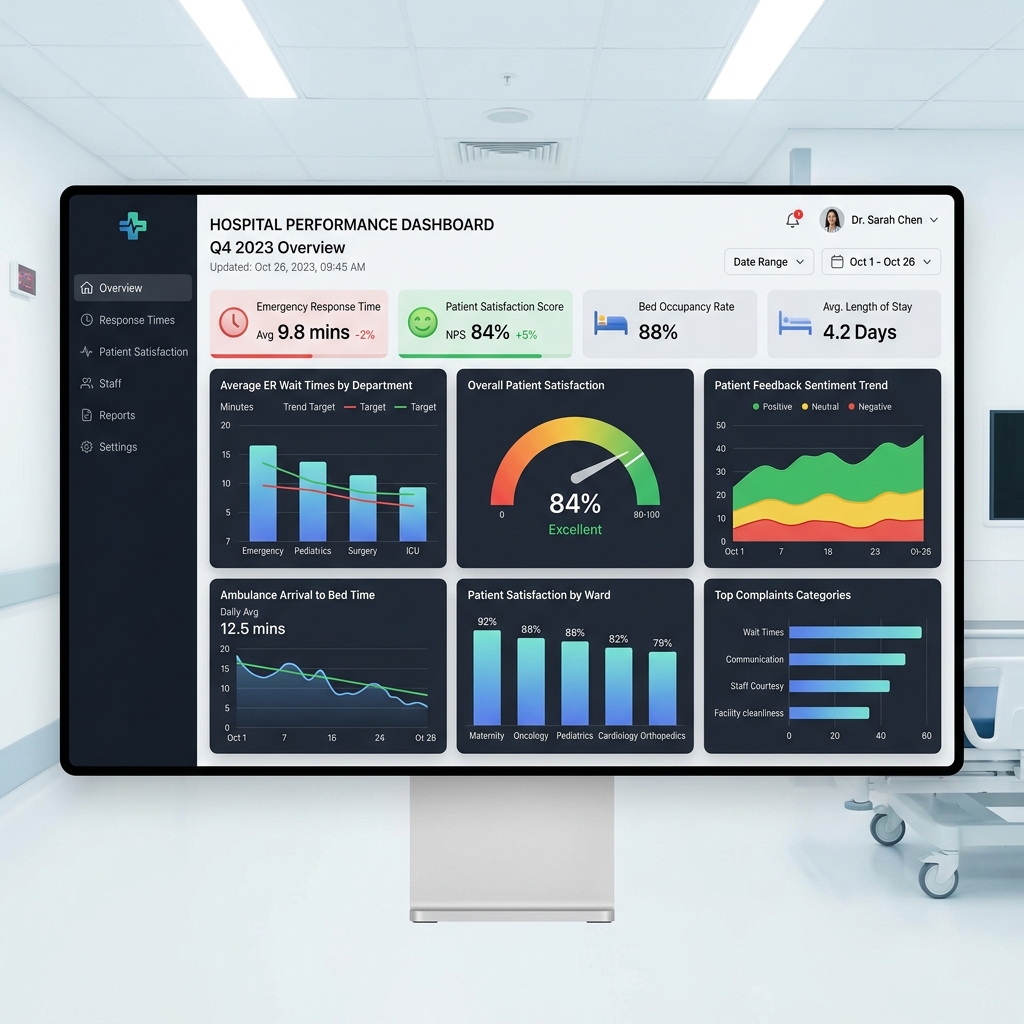 Tableau de bord d'analyse pour la direction