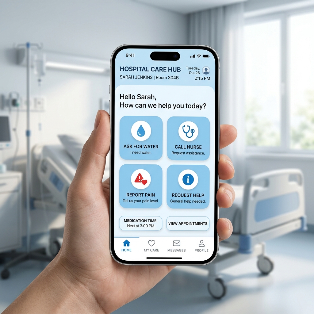 Interface patient sur smartphone